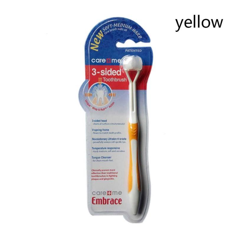 3-Sided Toddler Kids Toothbrush Soft Bristles